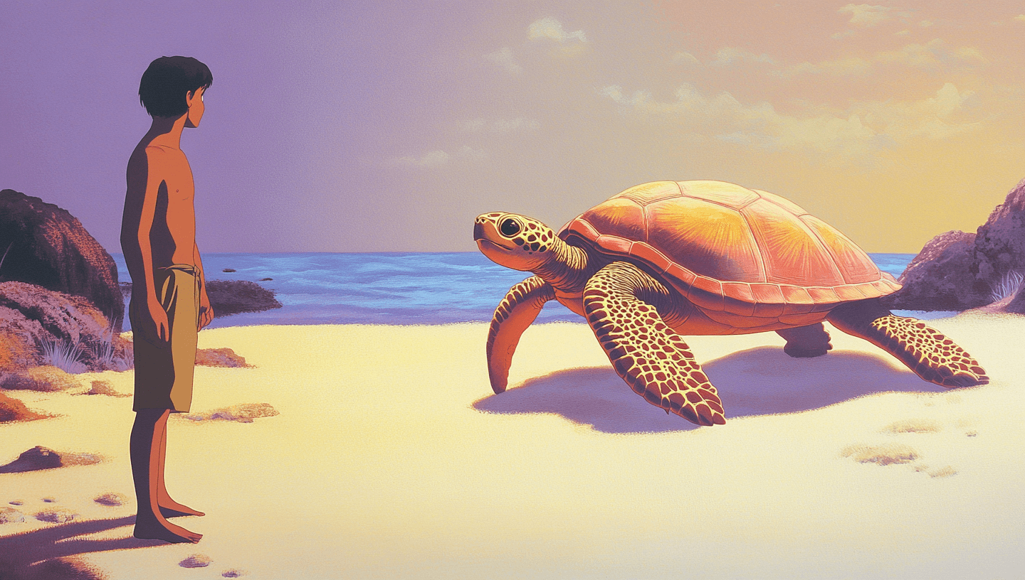 LA TORTUGA ROJA: LA RENDICIÓN AL TIEMPO