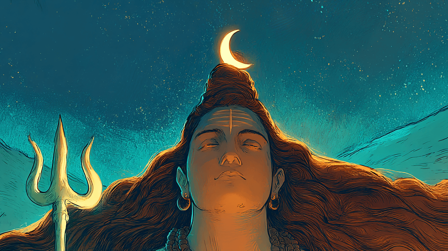 CHANDRASHEKARA: SHIVA SE ADORNA CON LA LUNA